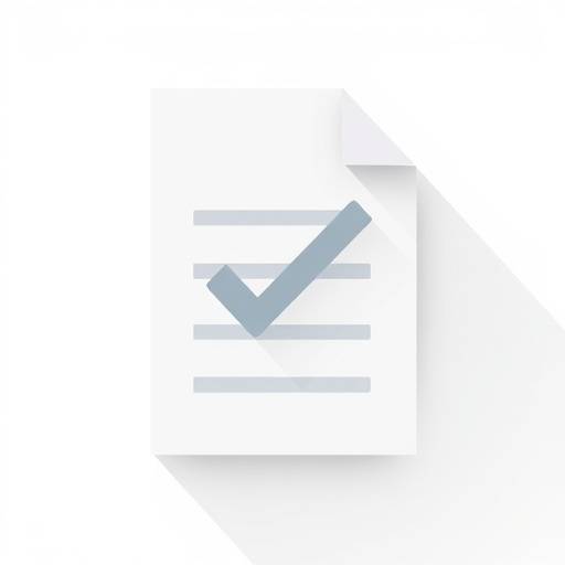 Terms and Conditions icon depicting a document with a checkmark
